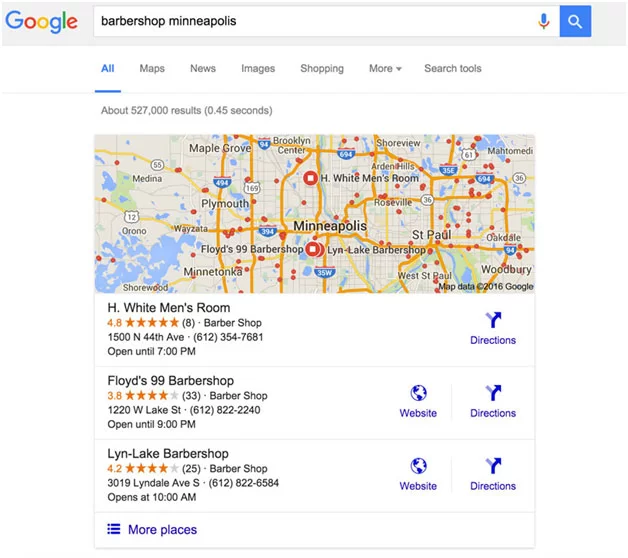 Google page