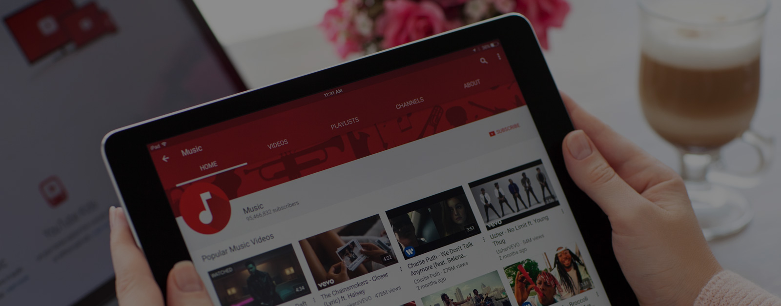 Youtube videos banner