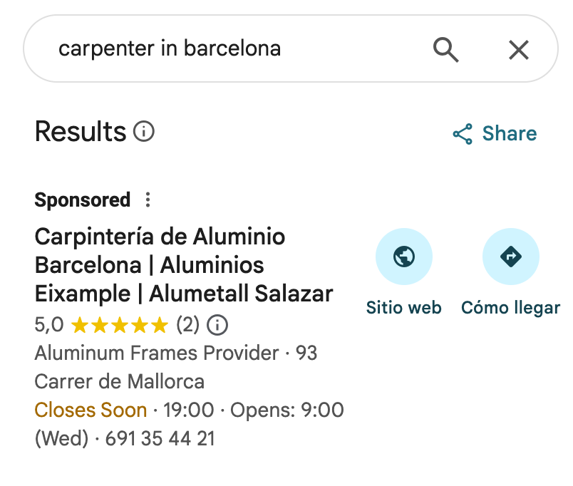 Local Service Ads Results