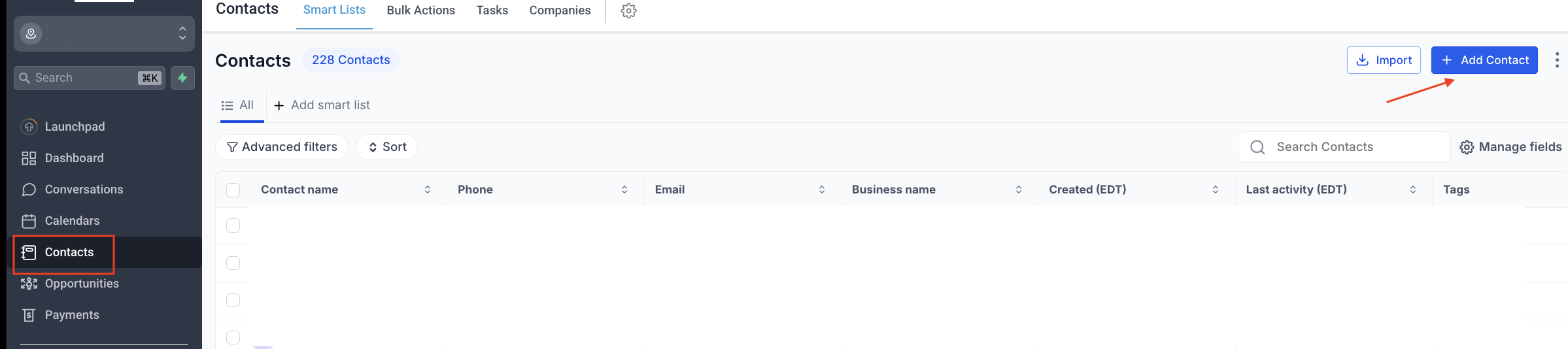 How to create a new contact in GoHighlevel