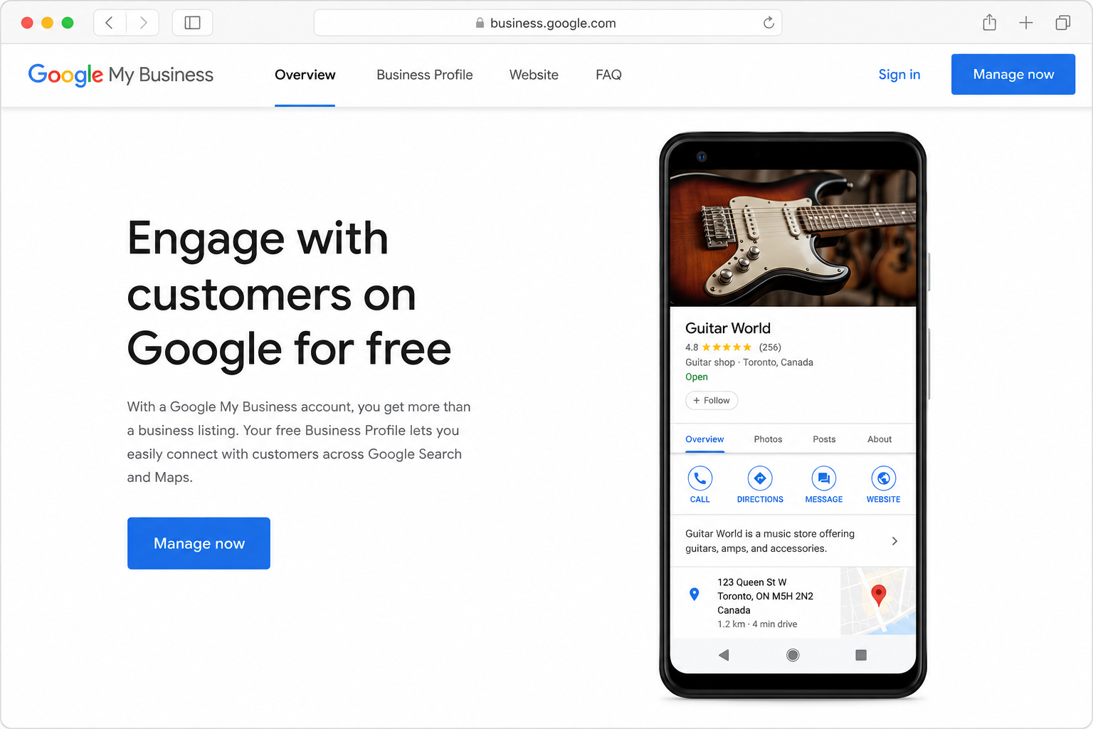 Google My Business Page
